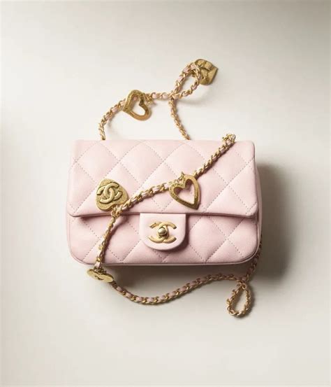 chanel mini iridescent pink|Chanel mini flap bag.